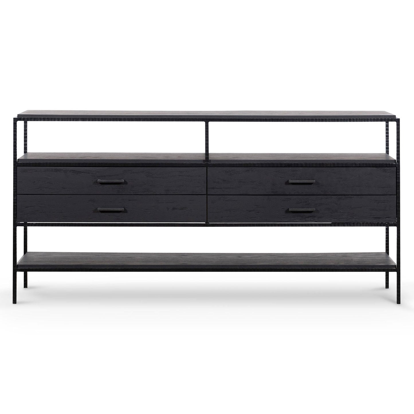 1.6m Sideboard Unit - Full Black