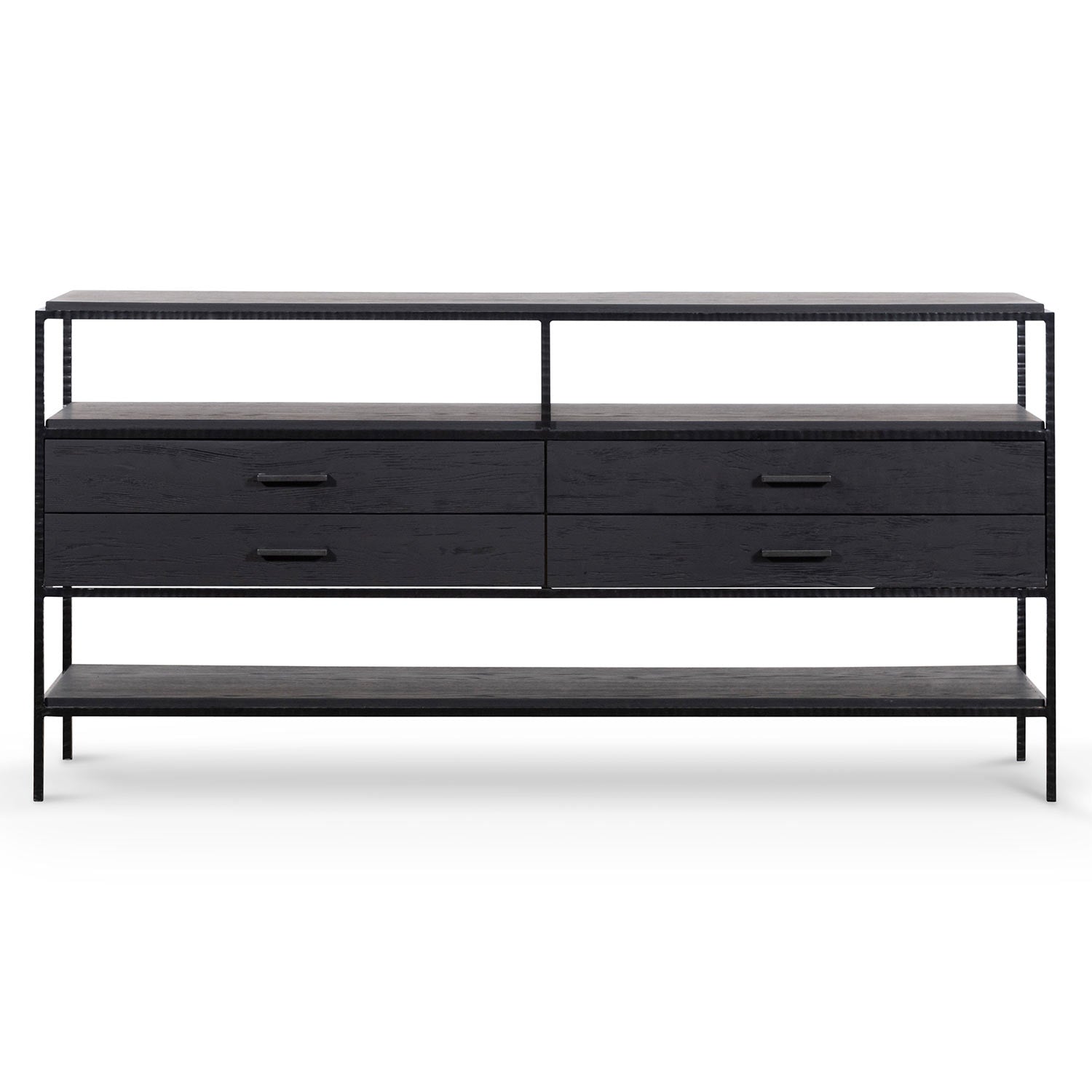1.6m Sideboard Unit - Full Black