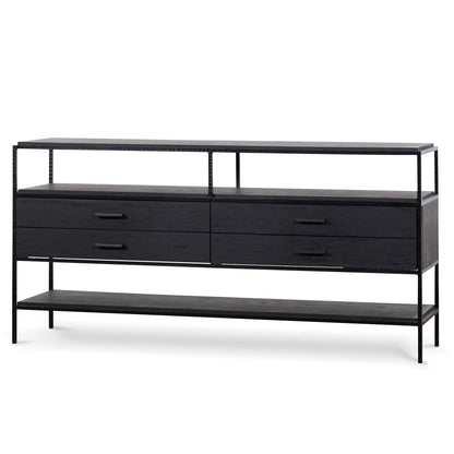 1.6m Sideboard Unit - Full Black