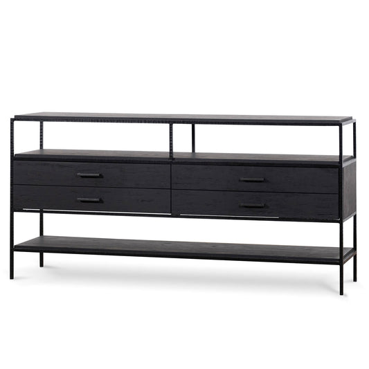 1.6m Sideboard Unit - Full Black