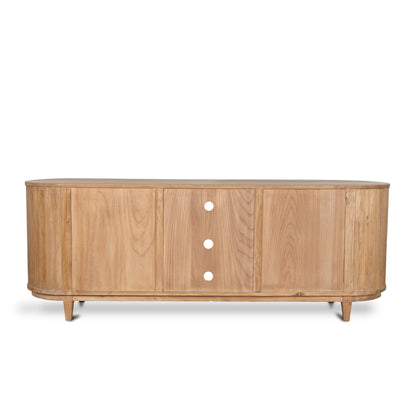 2.1m Sideboard Unit - Natural with Rattan Doors