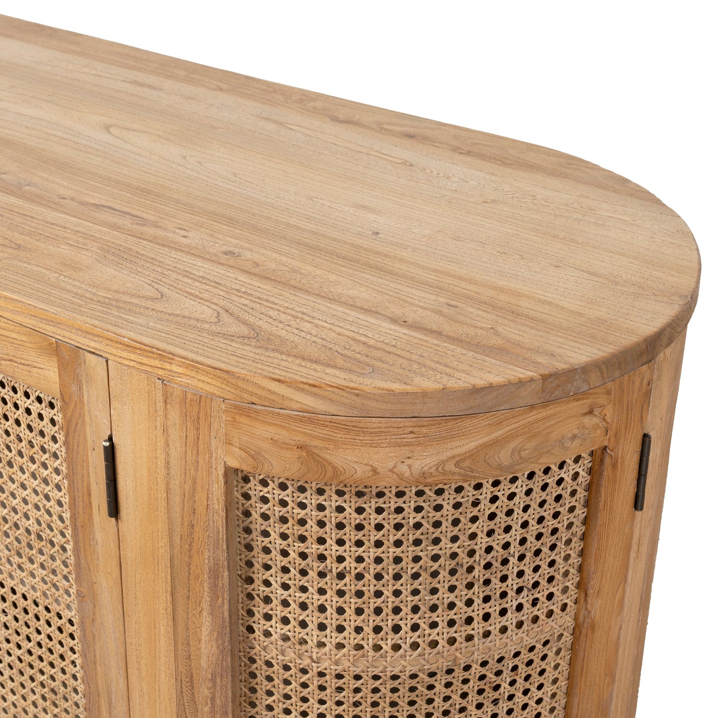 2.1m Sideboard Unit - Natural with Rattan Doors