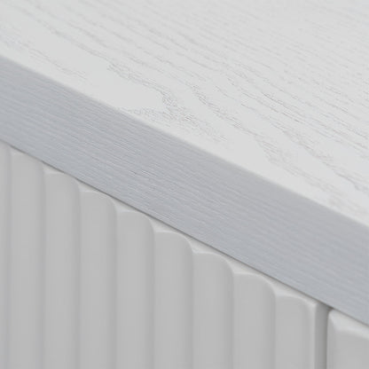 100cm Wooden Storage Cabinet - White