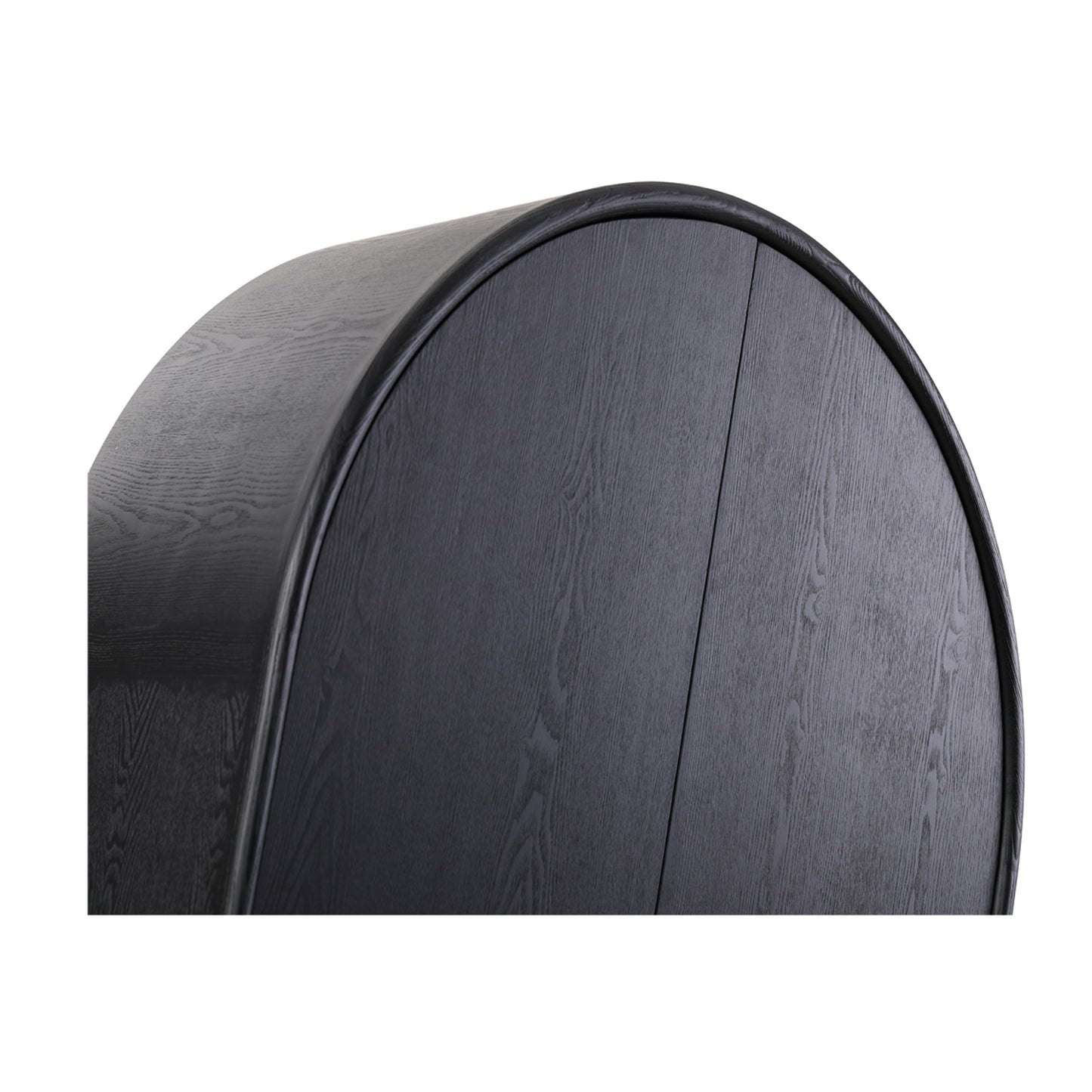 150cm (H) Ash Curve Cabinet - Full Black