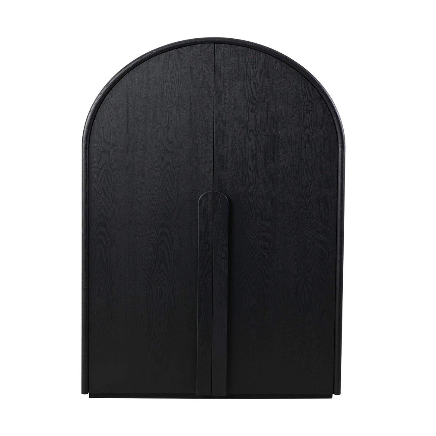 150cm (H) Ash Curve Cabinet - Full Black