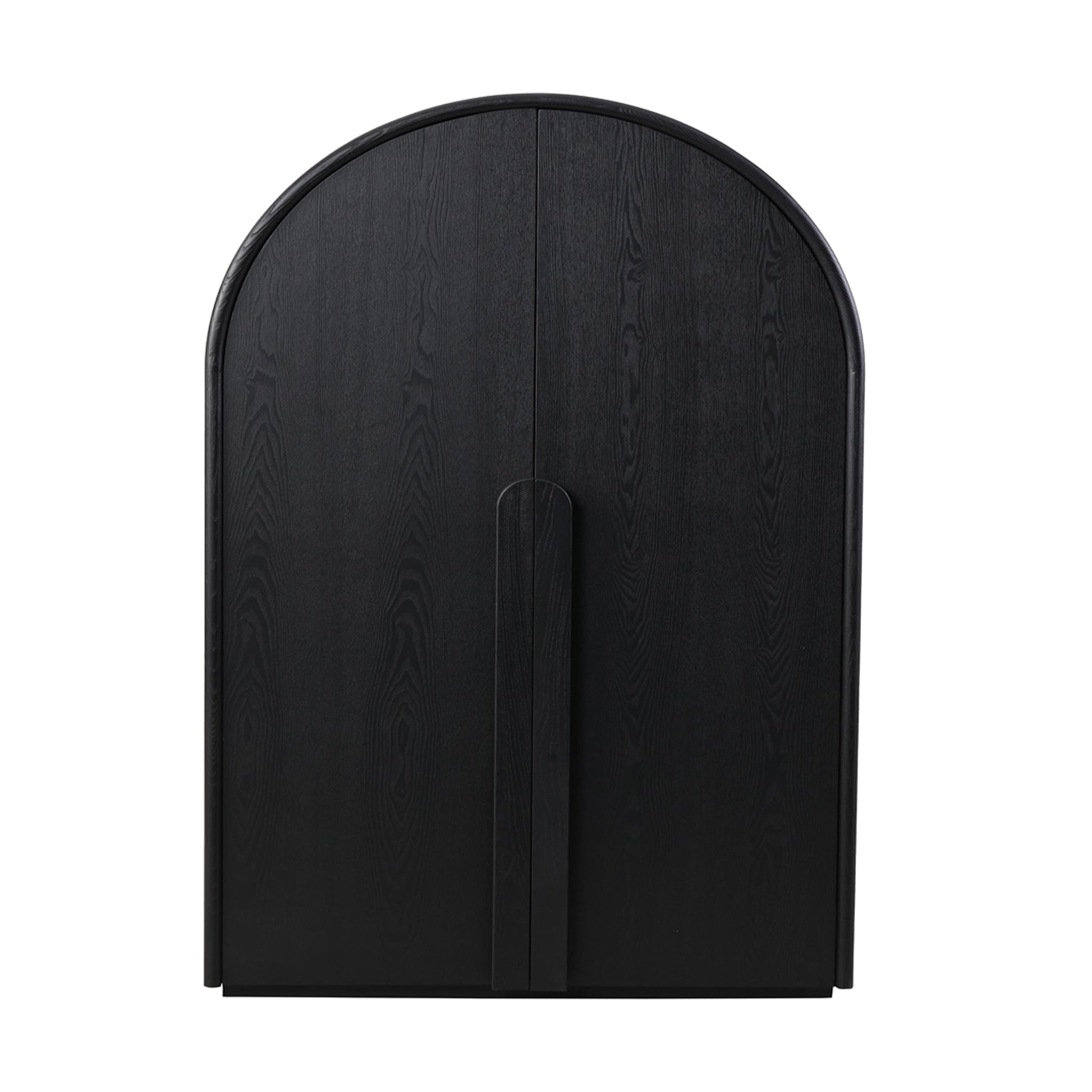 150cm (H) Ash Curve Cabinet - Full Black