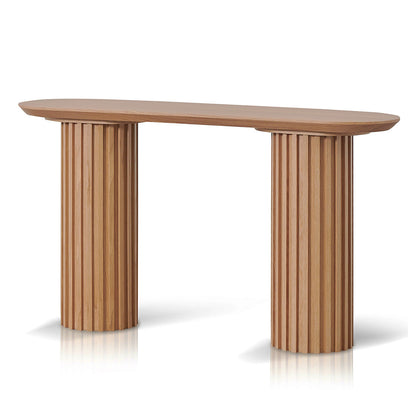 1.4m Console Table - Natural Oak
