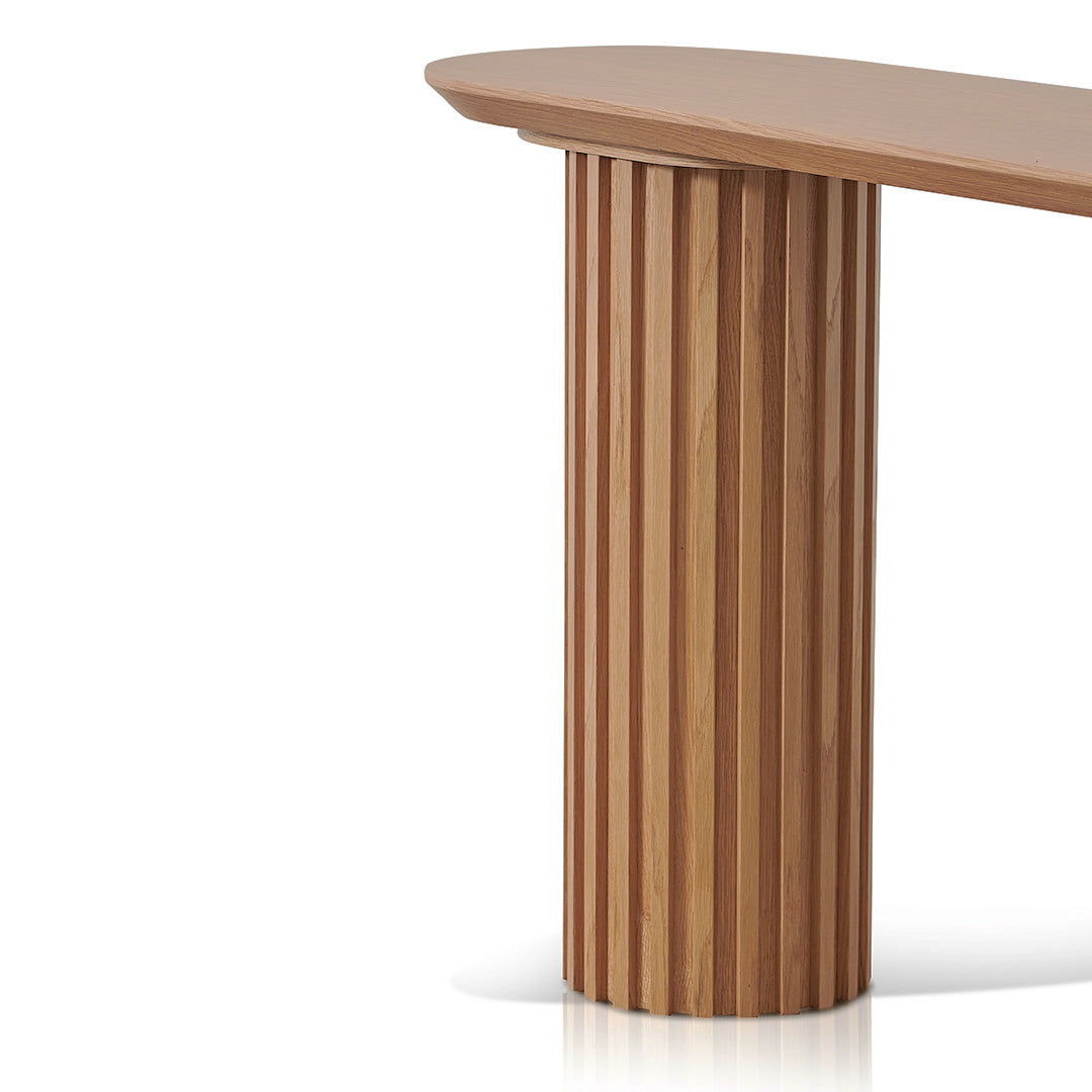 1.4m Console Table - Natural Oak