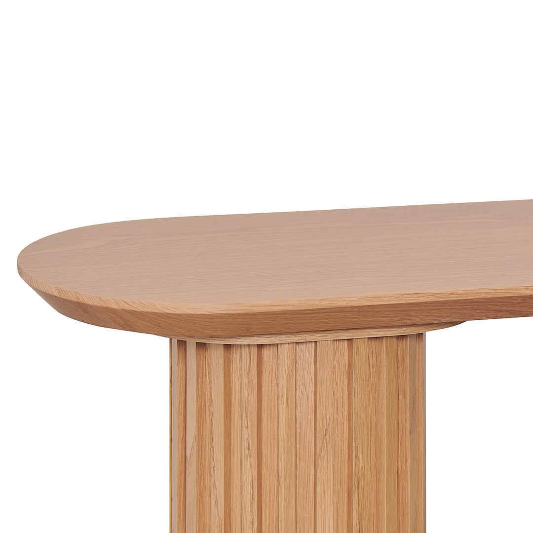 1.4m Console Table - Natural Oak