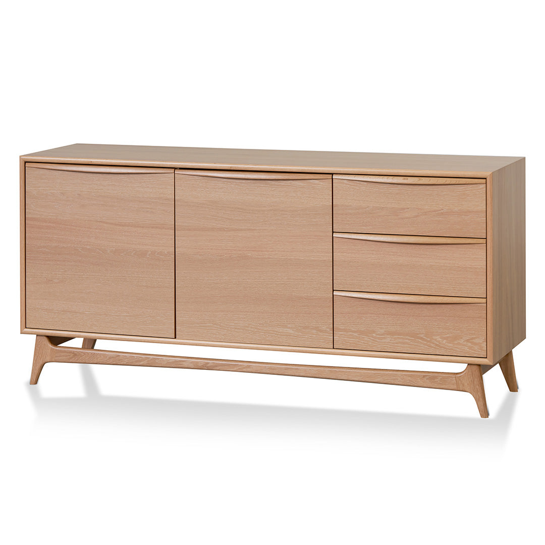 Wide Sideboard Unit with Drawers - Natural Oak