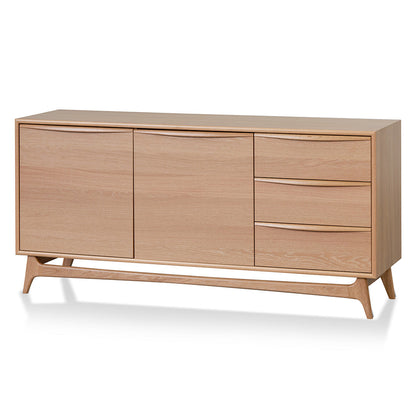 Wide Sideboard Unit with Drawers - Natural Oak