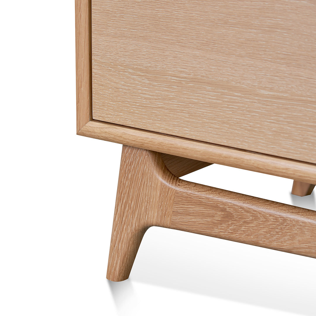 Wide Sideboard Unit with Drawers - Natural Oak