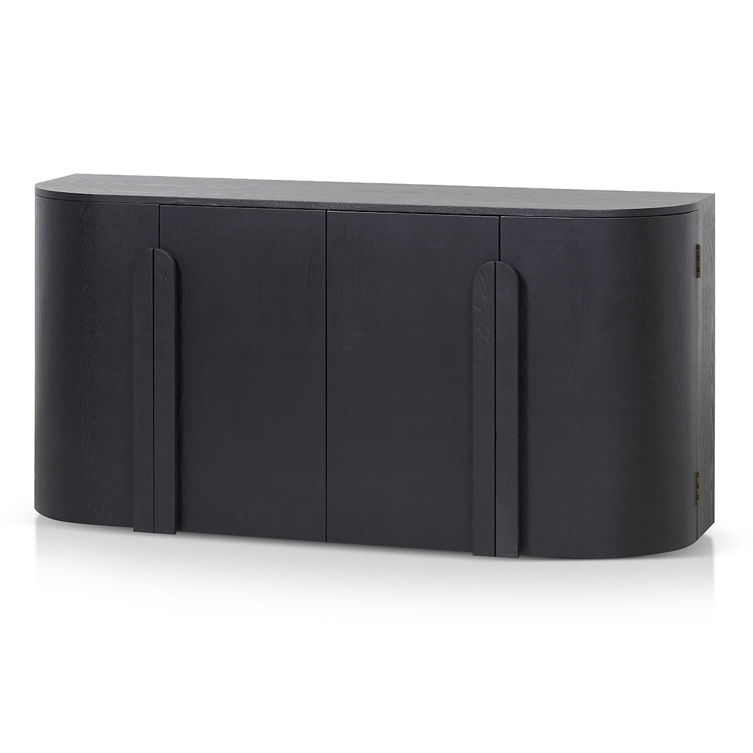 1.6m Sideboard - Full Black