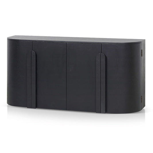 1.6m Sideboard - Full Black