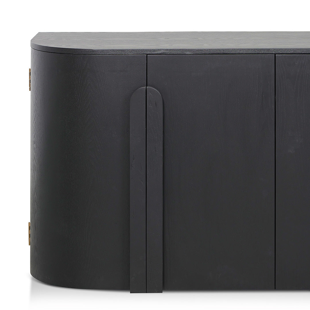 1.6m Sideboard - Full Black