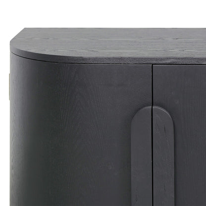1.6m Sideboard - Full Black