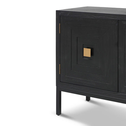 1.08m Elm Sideboard Unit - Full Black