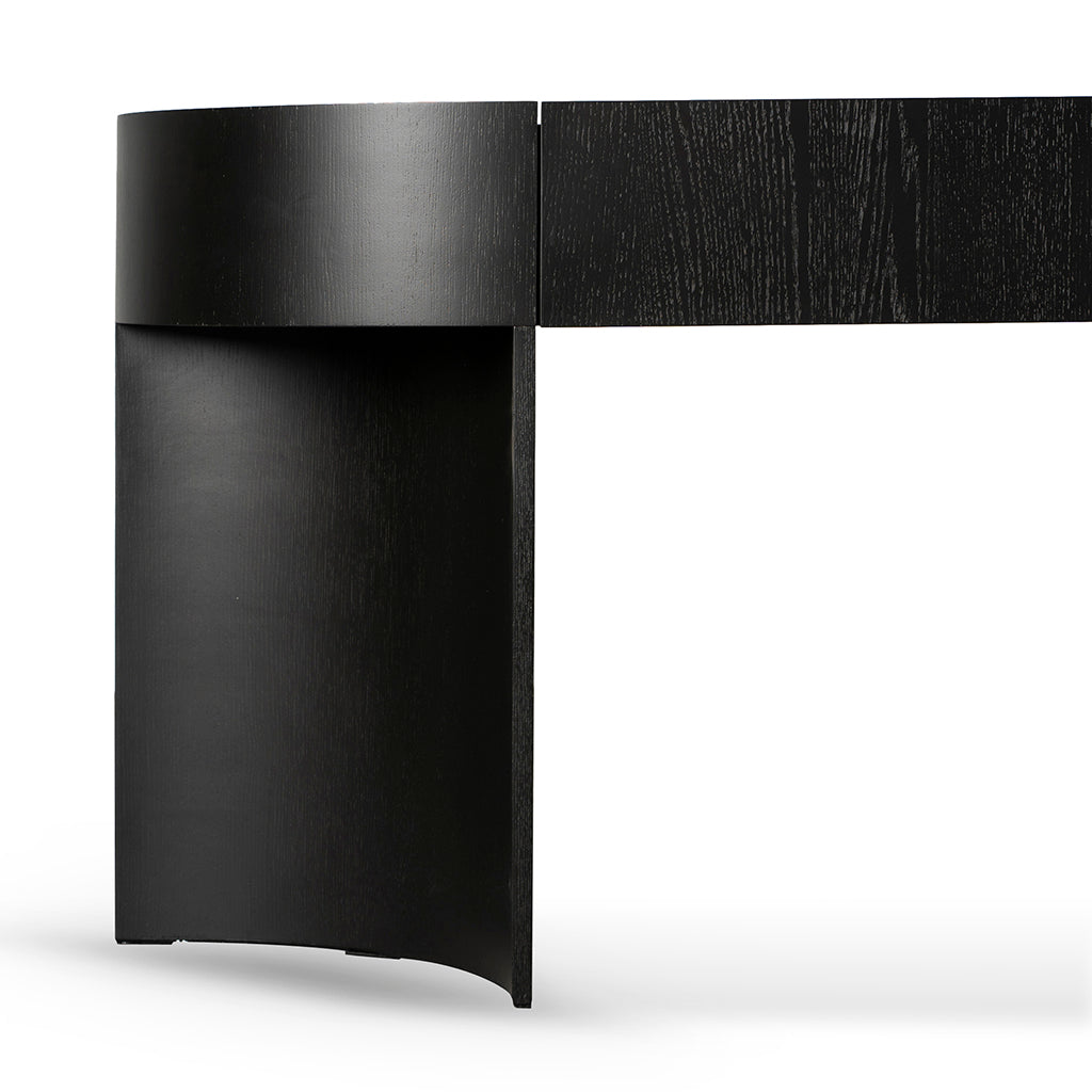 1.5m Console Table - Textured Espresso Black