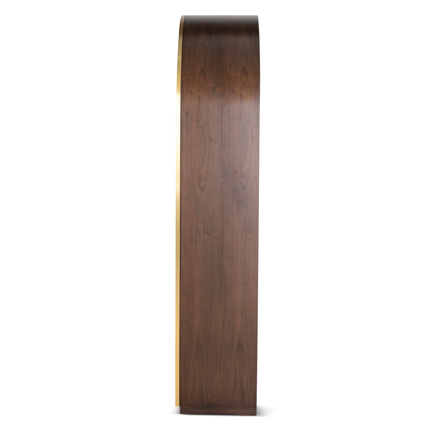 2m (H) Glass Cabinet - Walnut