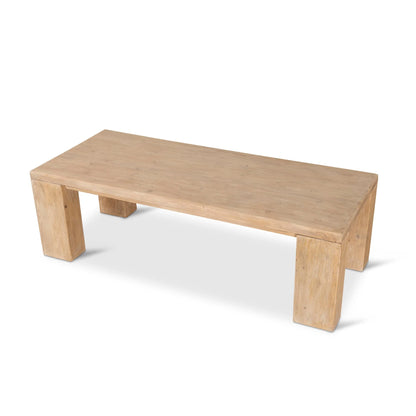 2.44m Elm Dining Table - Natural