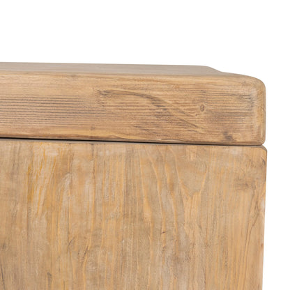 2.44m Elm Dining Table - Natural