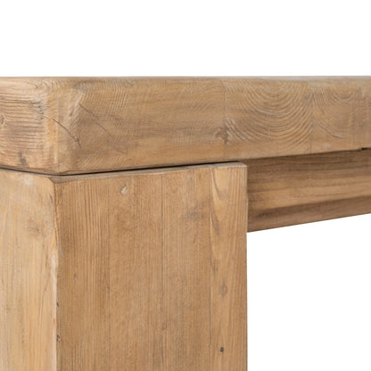 2.44m Elm Dining Table - Natural