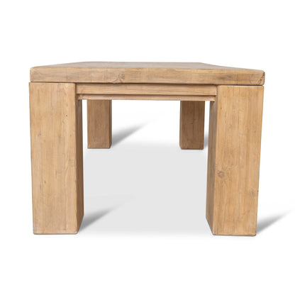 3m Elm Dining Table - Natural