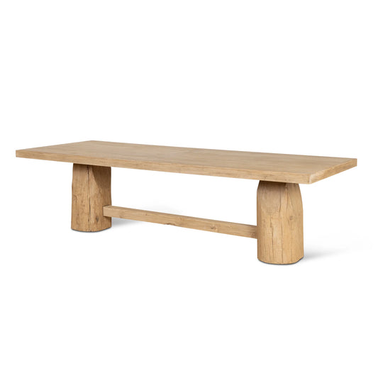 2.8m Elm Dining Table - Natural