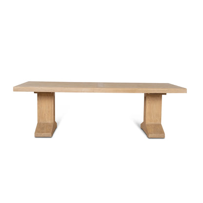 2.44m Elm Dining Table in Natural
