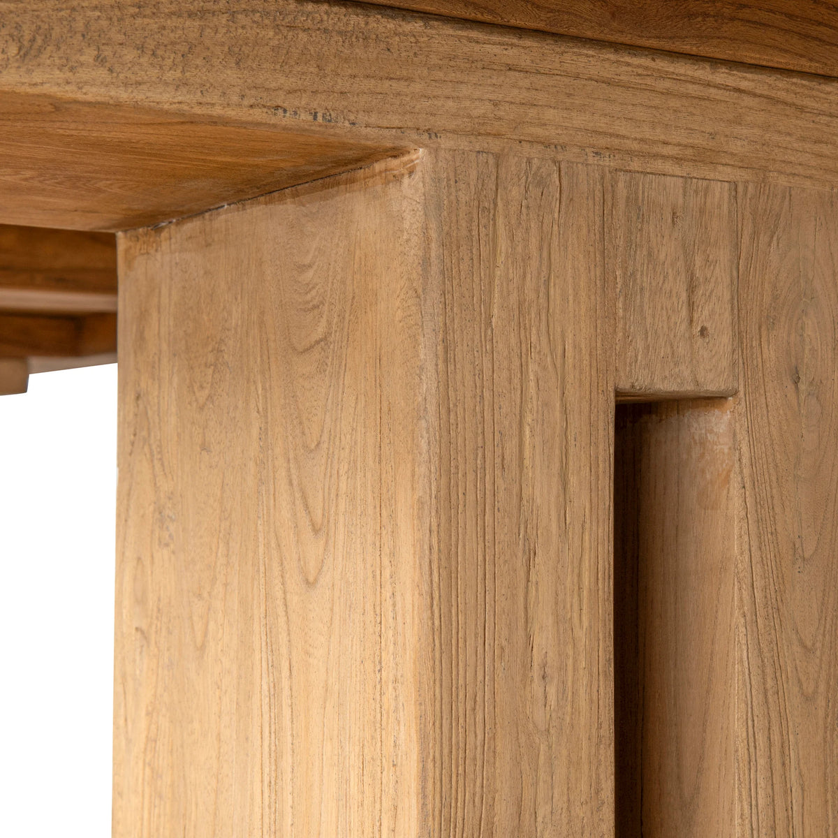 2.44m Elm Dining Table in Natural