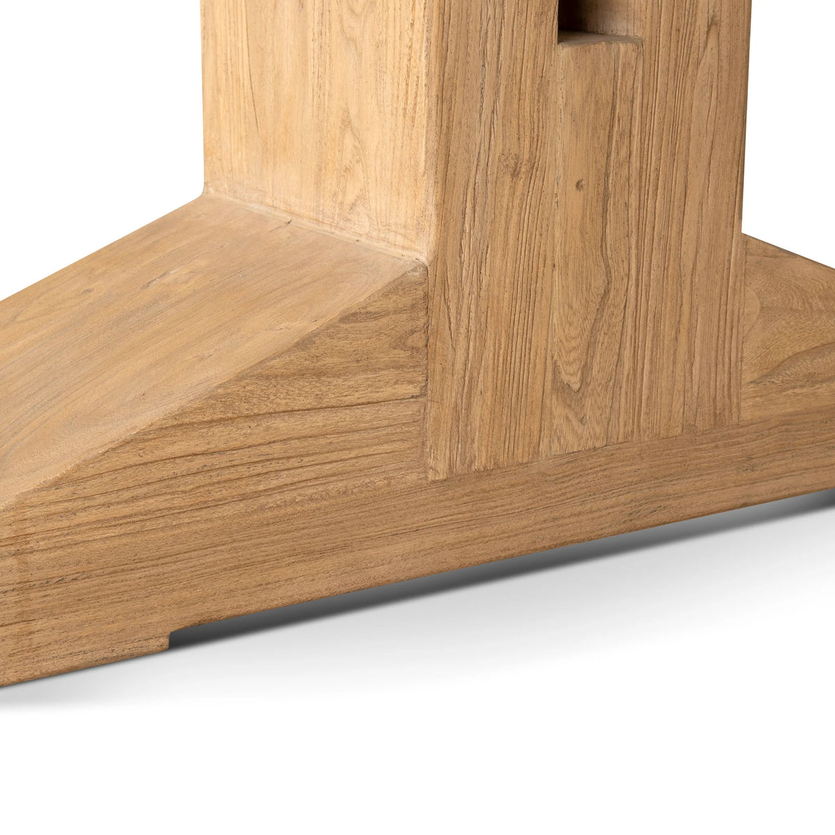 2.44m Elm Dining Table in Natural