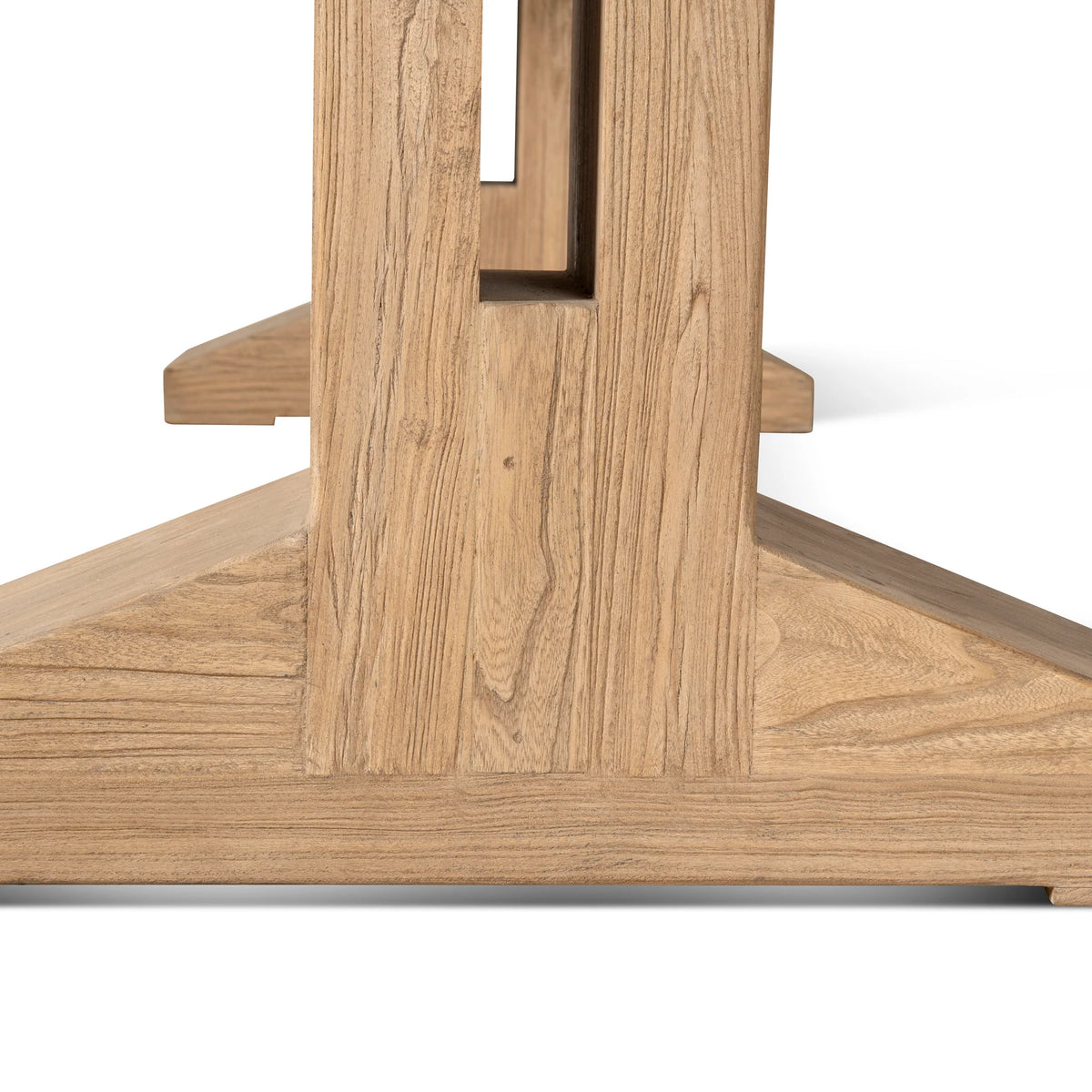 2.44m Elm Dining Table in Natural