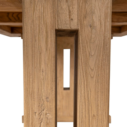 2.44m Elm Dining Table in Natural