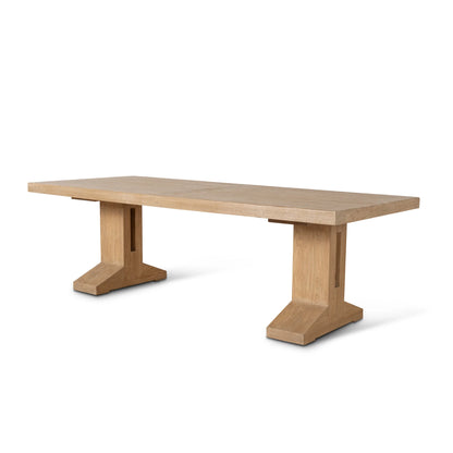 2.44m Elm Dining Table in Natural