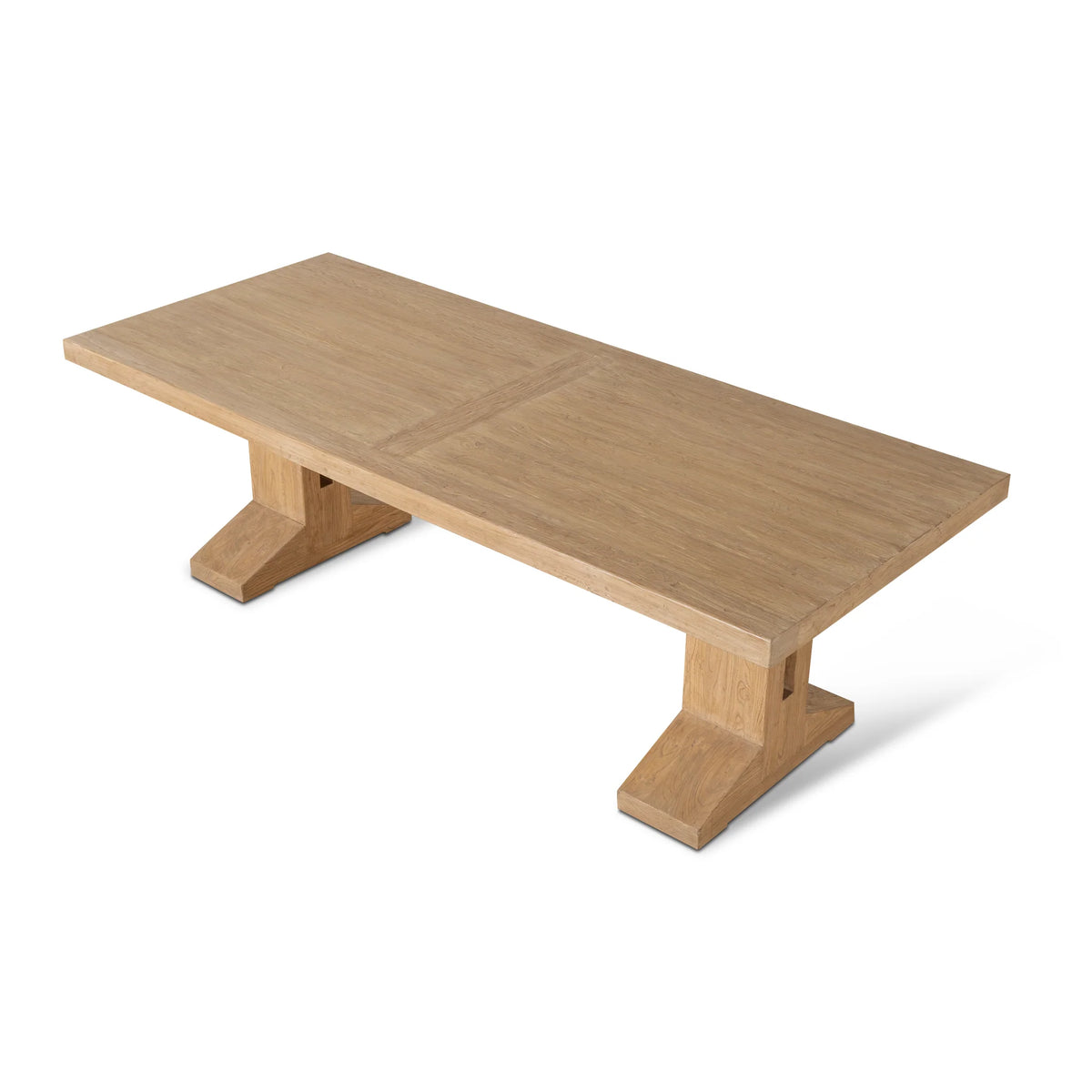 2.44m Elm Dining Table in Natural