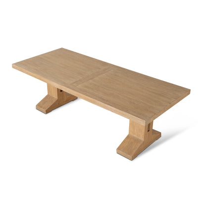 2.44m Elm Dining Table in Natural