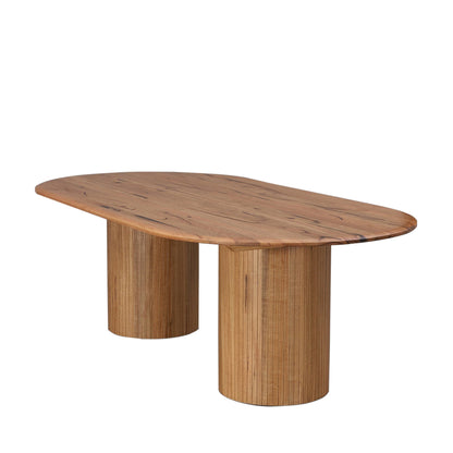 2.4m Oval Dining Table - Natural