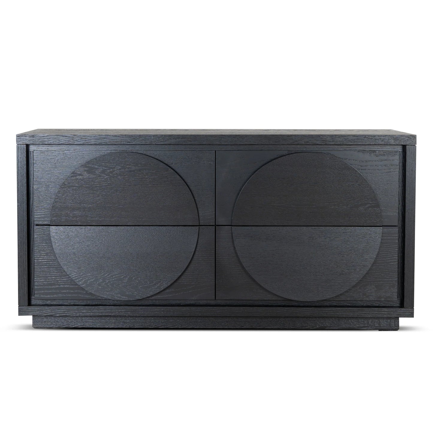 1.6m Dressing Unit - Textured Espresso Black