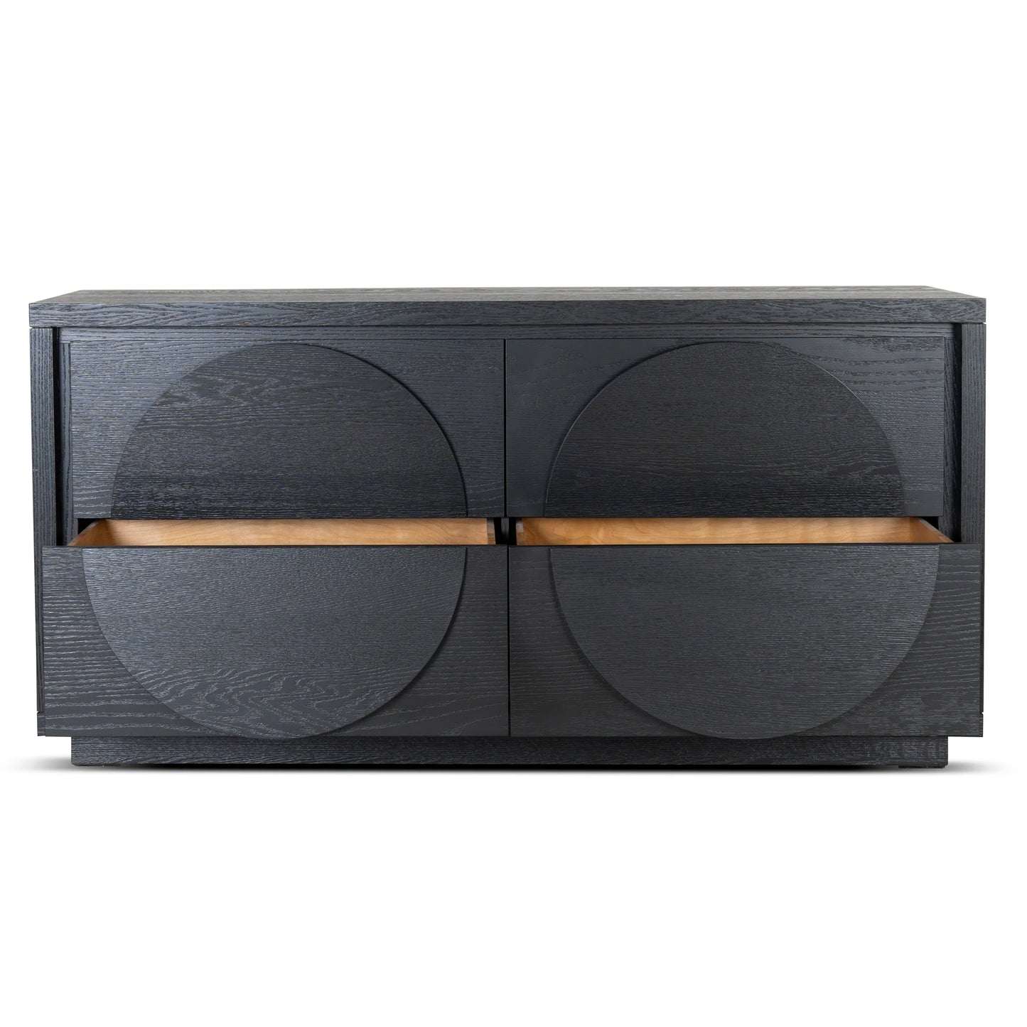 1.6m Dressing Unit - Textured Espresso Black