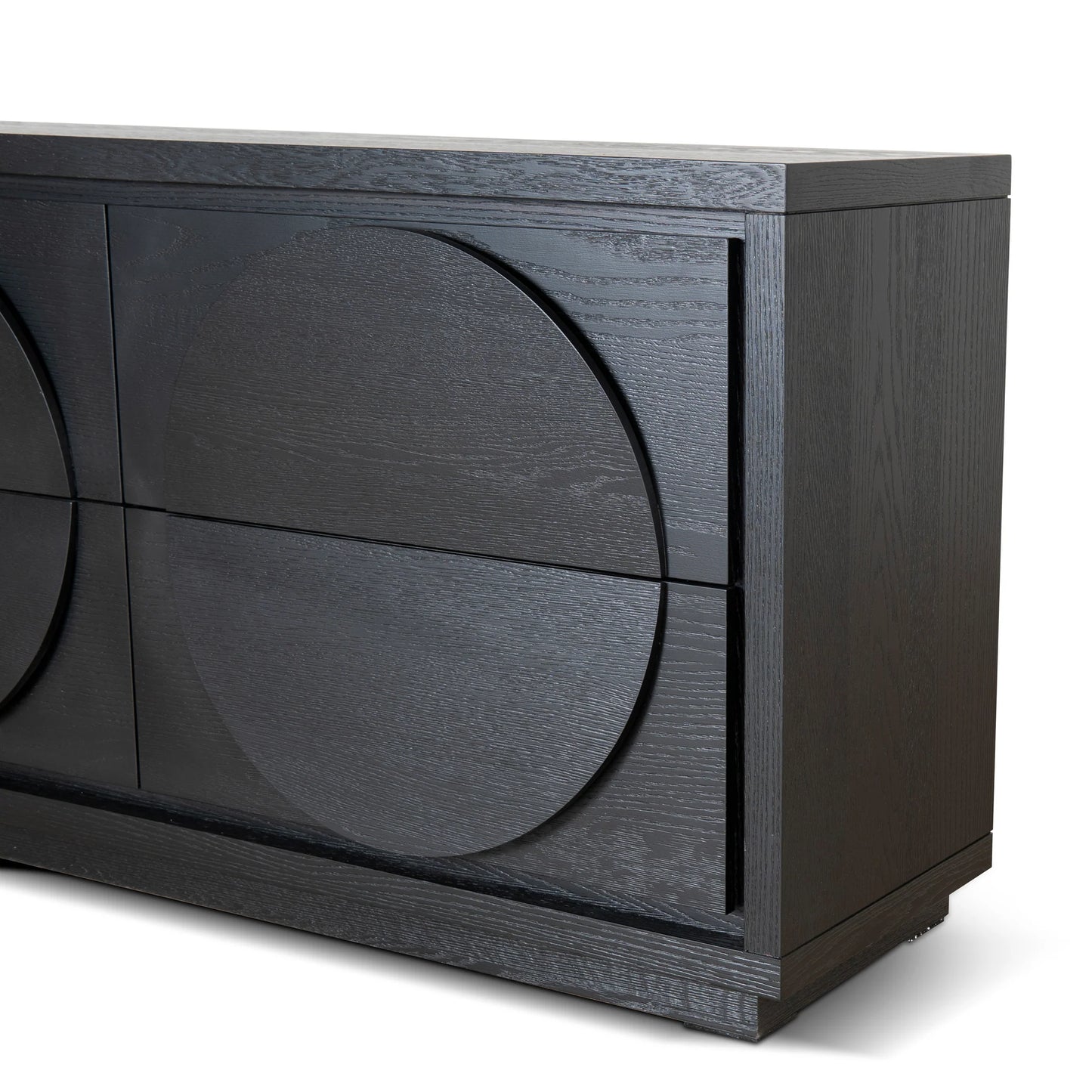 1.6m Dressing Unit - Textured Espresso Black