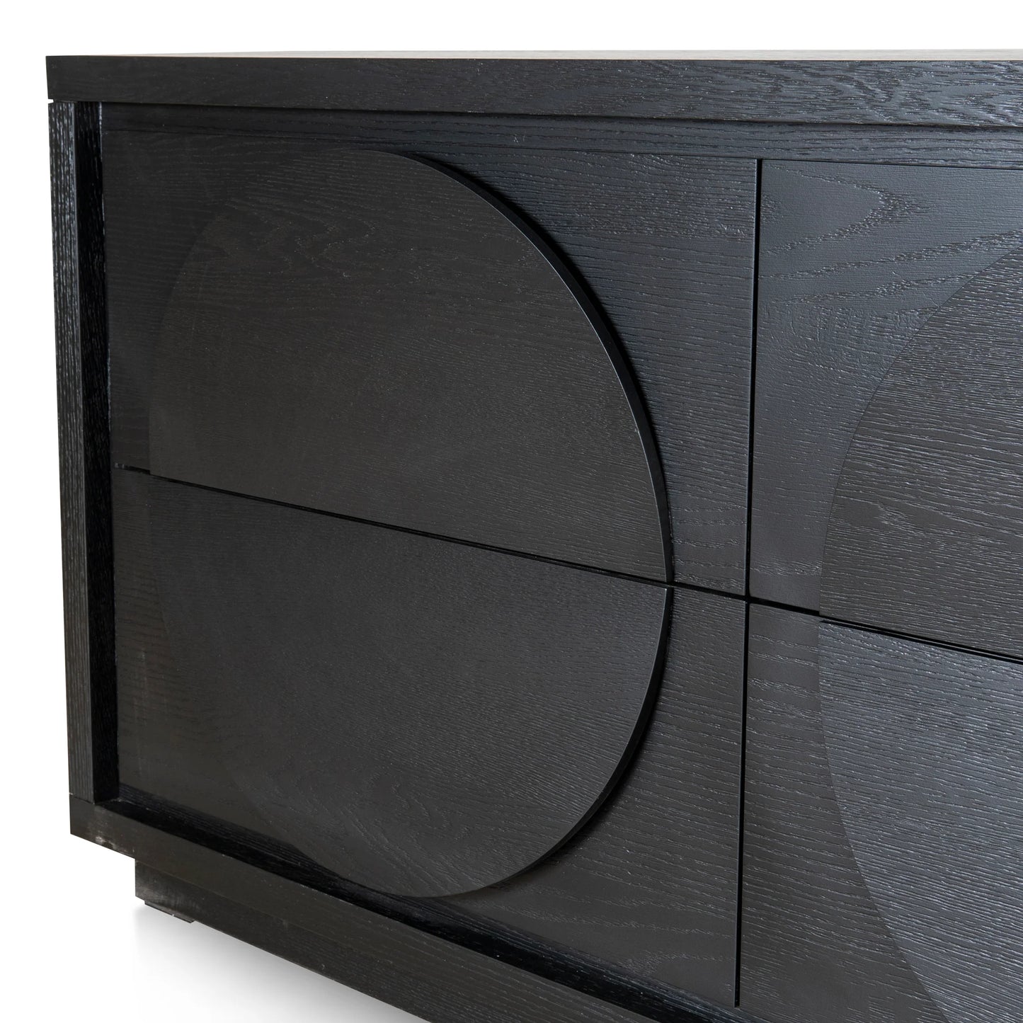 1.6m Dressing Unit - Textured Espresso Black