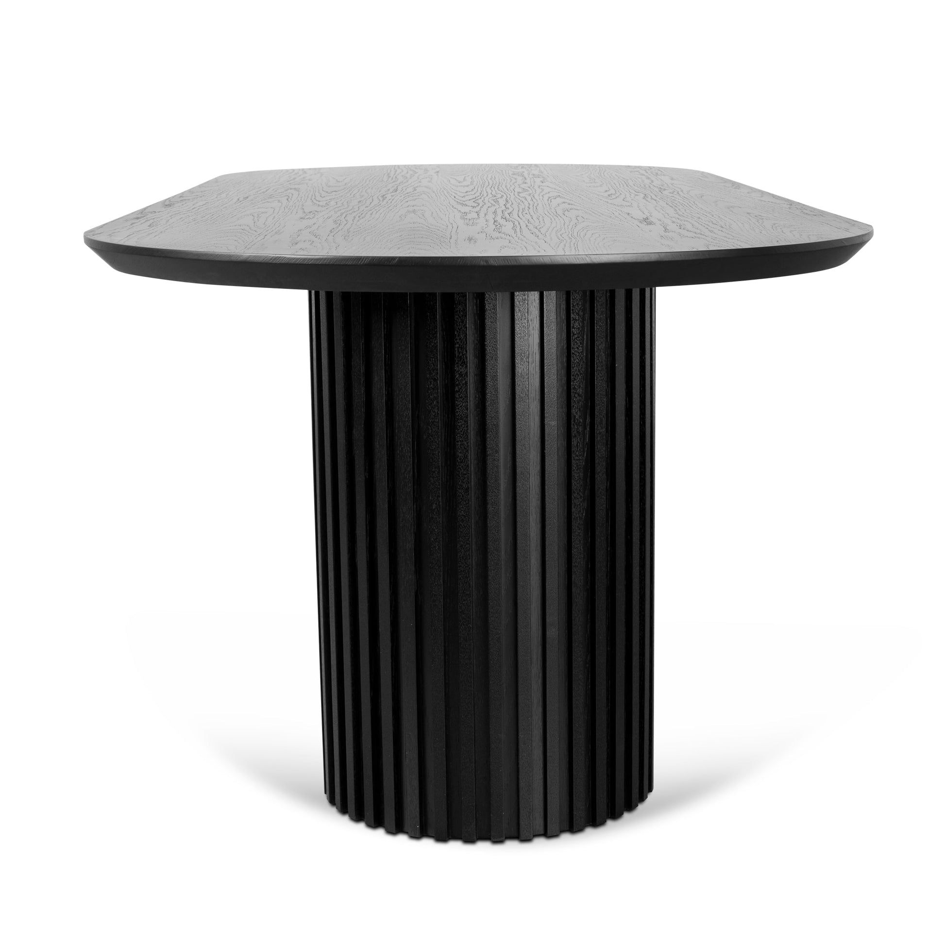 2.5m Wooden Dining Table - Black