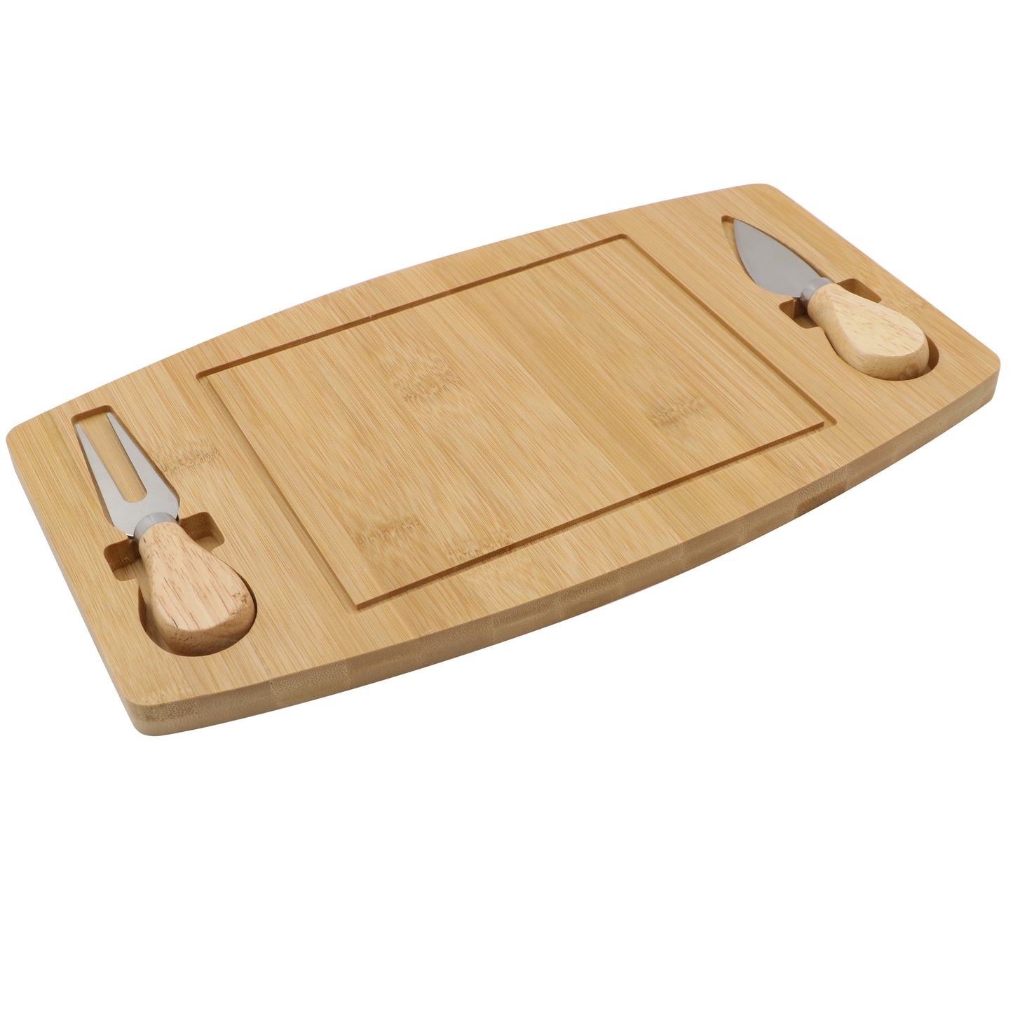Bamboo Cheese Serving Board Set