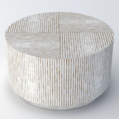 Shell Inlay Hand-Made Coffee Table