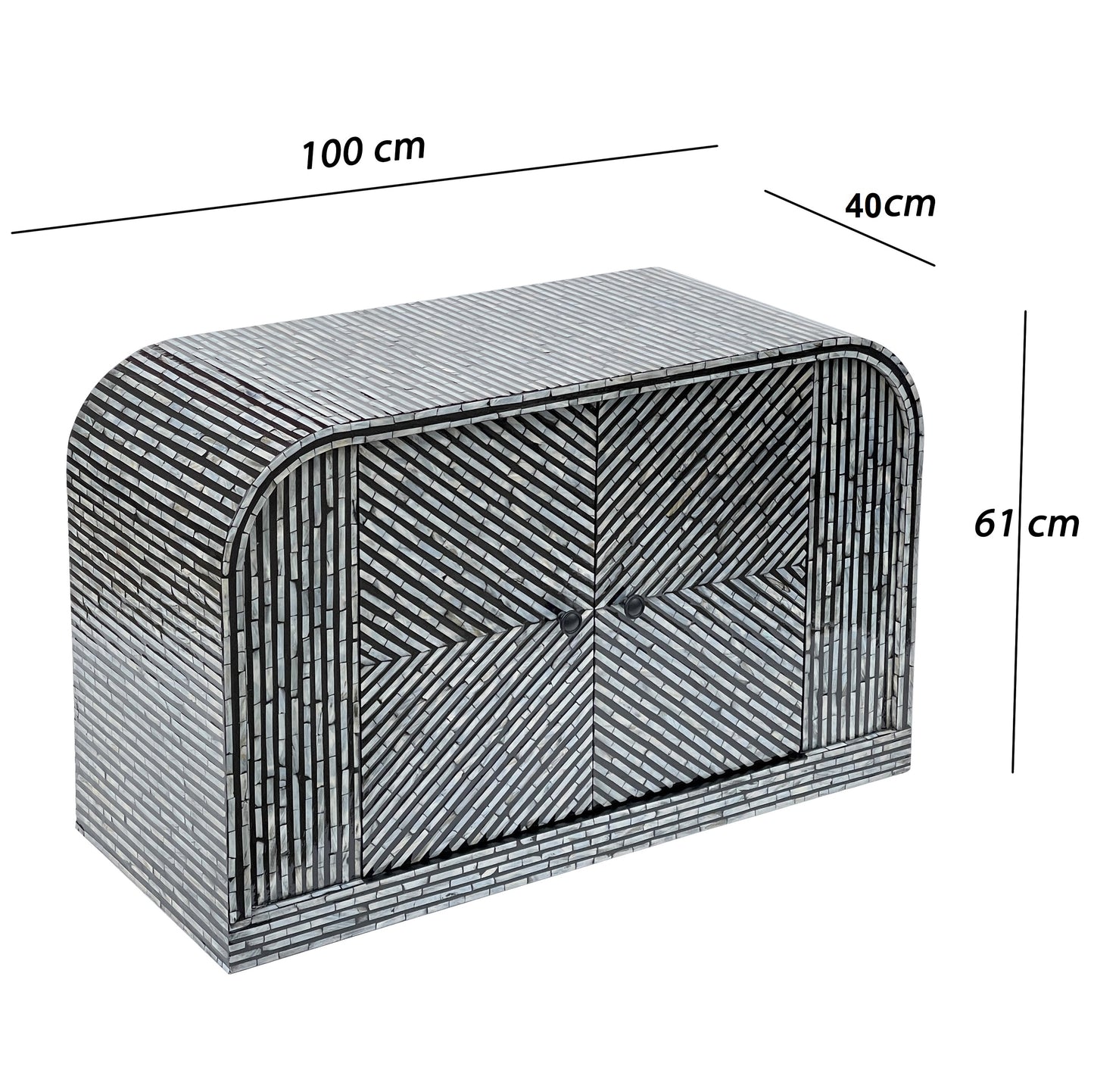 Monaco Shell Hall Table/ Side Board