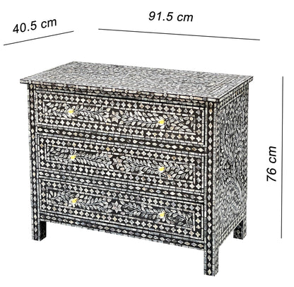 Monochrome Pearl Chest of Drawers