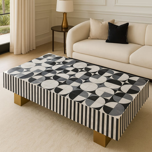 Opus Prism Mother of Pearl Coffee Table