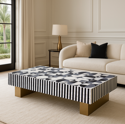 Opus Prism Mother of Pearl Coffee Table