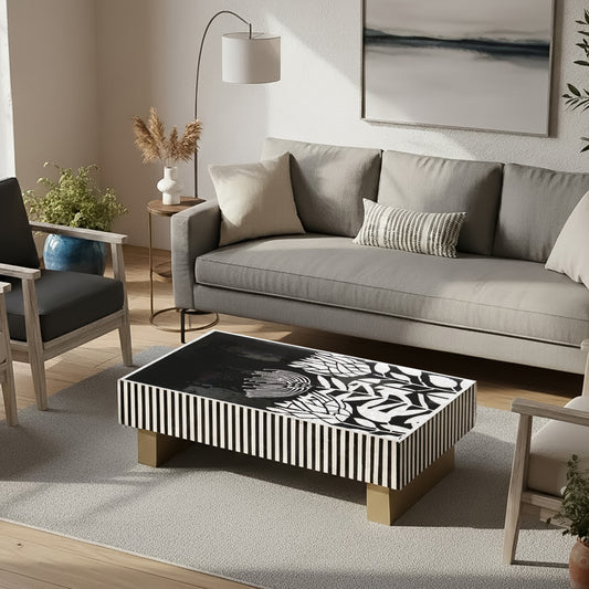 Atelier Pearl Vortex Mother of Pearl Coffee Table