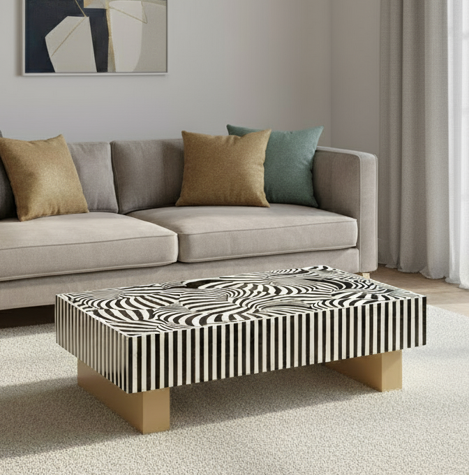Vortex Noir Mother of Pearl Coffee Table